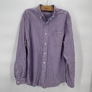 Nautica Casual Button‎ Shirt Men's Size MediumLong Sleeve Multicolor Gingham 27P